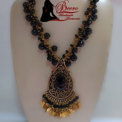 Black agate necklace