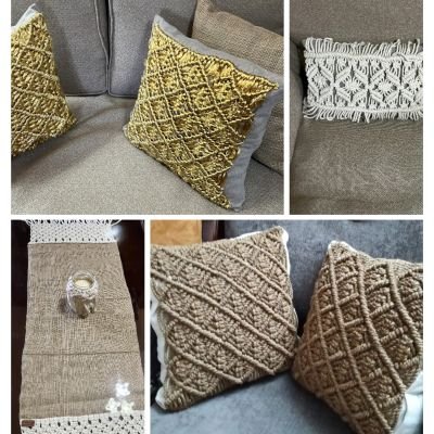 Macrame cushions 