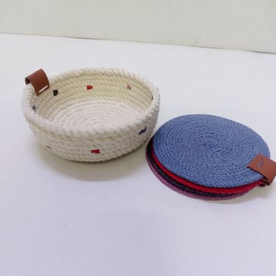 Coaster Set cotton rope