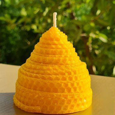 Rolled Beeswax Smokeless Candle 