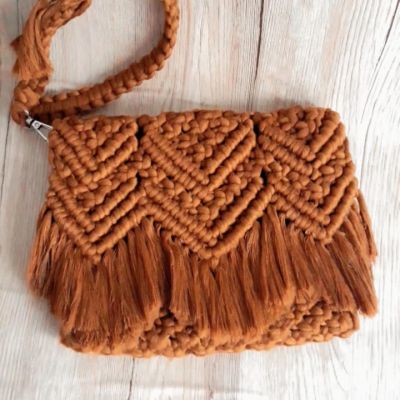 2*1 macrame bag and clutch