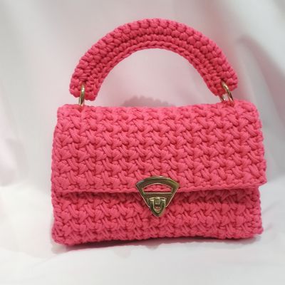 Fuschia neon purse 