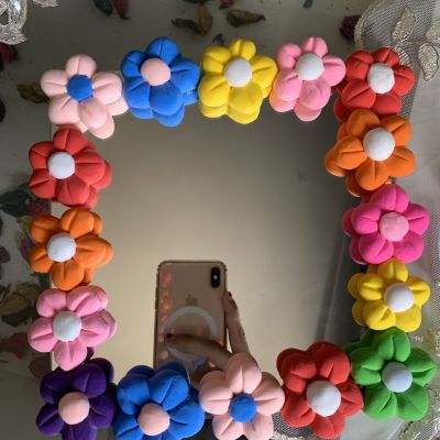 Foam clay mirror 