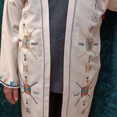 SIWA Linen handmade embroidery cardigan