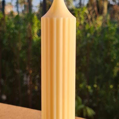 Tosca Beeswax Pillar Candle 