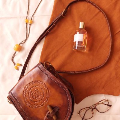 Small genuine leather bag