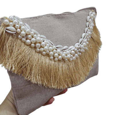 Linen clutch