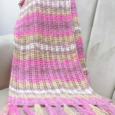 Elegant crochet shawl 