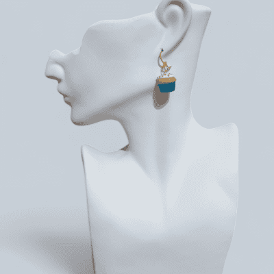 polymer clay earring 