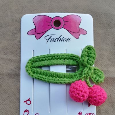 Crochet hair clips 