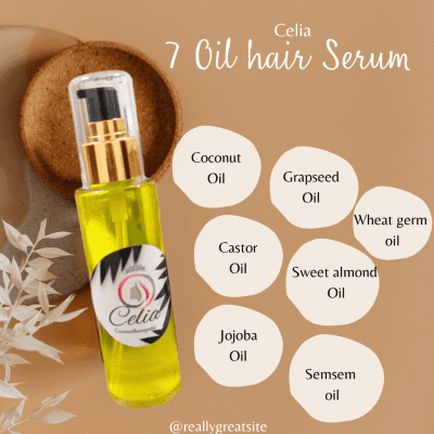 Celia 7 oil hair serum 