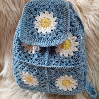 Crochet back bag