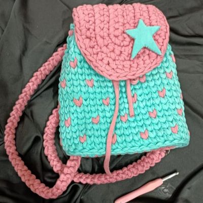 Crochet back bag