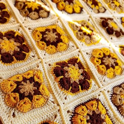 African rose crochet tablecloth 