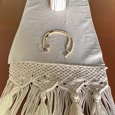 Macrame table runner