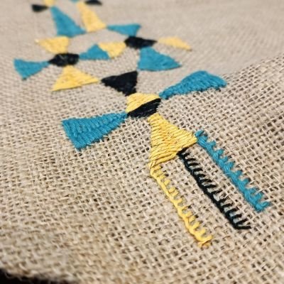 Handmade embroidery table runner made in Siwa oasis