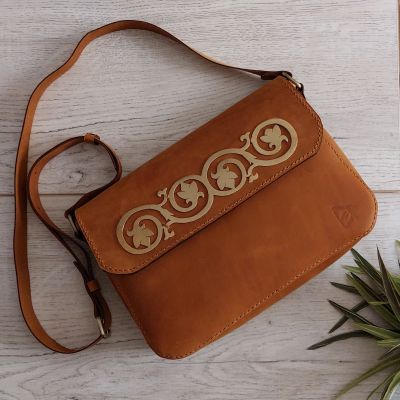 Natural leather bag