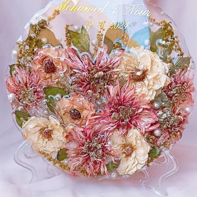 Resin coaster for your flowers 20cm