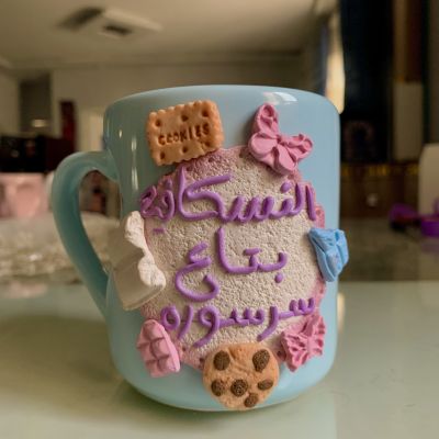 Polymer clay mug