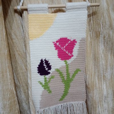 Crochet wall hanging 