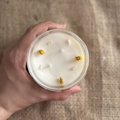 Pineapple and coconut candle