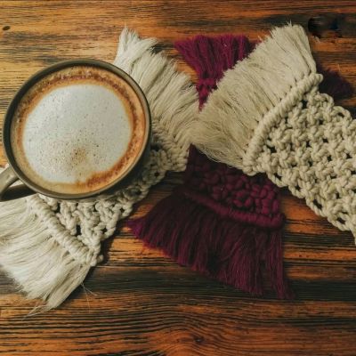 Cup coaster macrame 