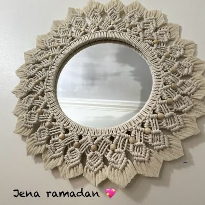 Macrame mirror