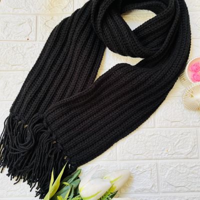 Scarf men black 2