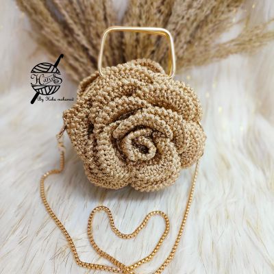 Golden flower bag