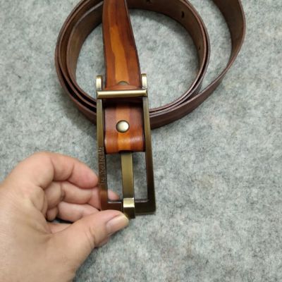 Two-tone brown belt *Havan genuine leather