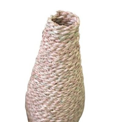 Bohemian Conical Vase Handcrafted from Natural Rush Plant 50×25 cm - A Modern Decorative Piece for the Home.