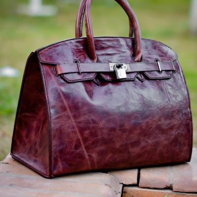  Birkin bag, natural leather, handmade