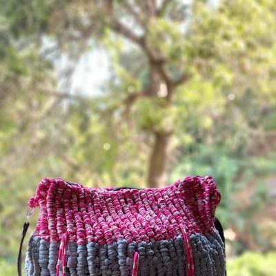 Colorful Macrame Cross bag