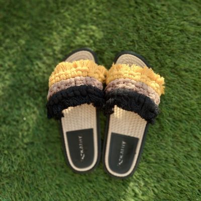 Macrame slipper