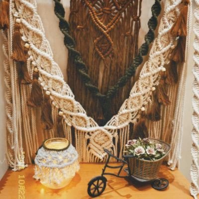 macrame shelf 