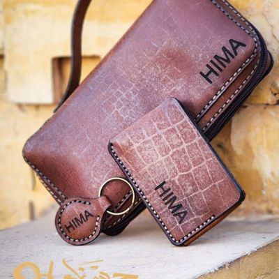 Handmade men's handbag