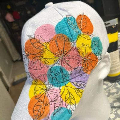 Hand painted cap