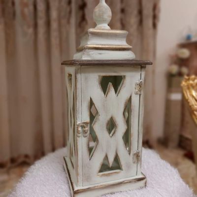 Wooden decorative lantern