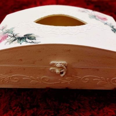 Decoupage tissue box