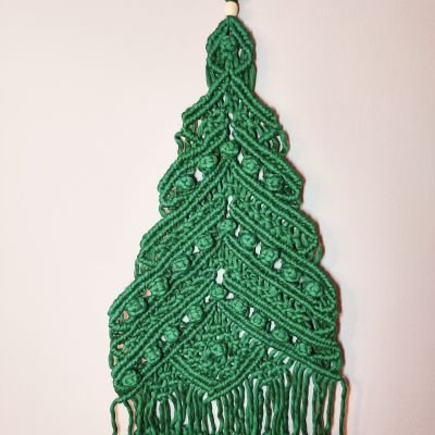 Green Macrame Christmas Tree