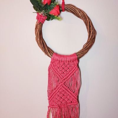 tree branches Christmas macrame 