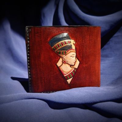 Men's wallet, made of authentic Egyptian leather.